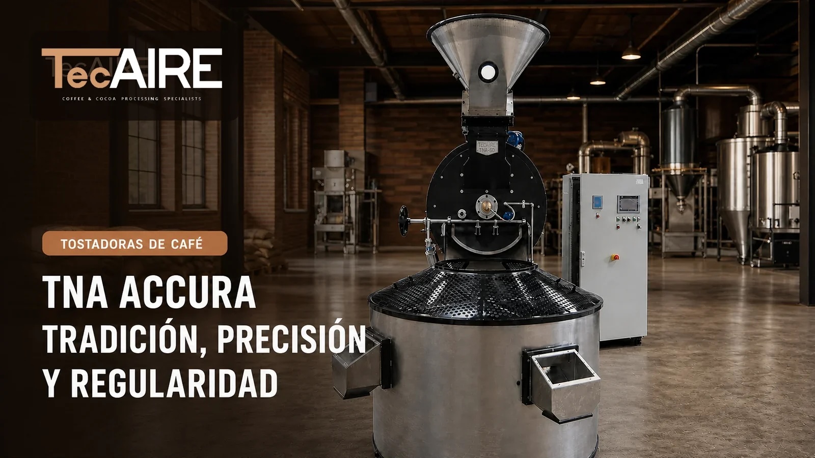 Tostadora industrial de café TecAIRE TNA ACCURA